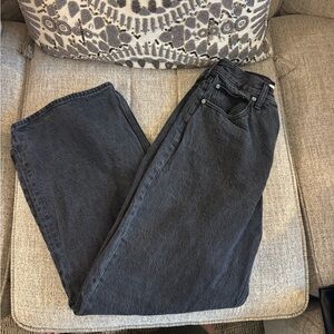 Barely worn Abercrombie wide leg, high-rise jeans